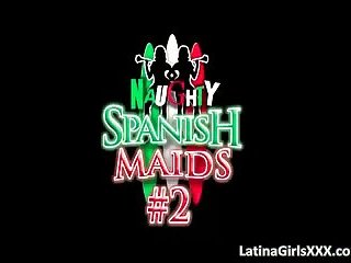 Two naughty but sexy Latina maids