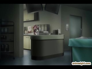 Nurse anime hot fucked by shemale hentai on the bed
