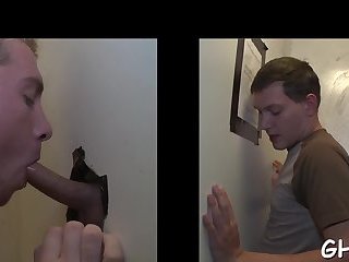 Hungry gay dude attacks cock