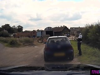 UK milf sucking and riding cops dick