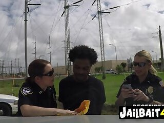 White cops get a criminal LARGE cock inside