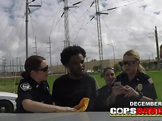 INTERRACIAL hardcore sex with DIRTY police females OUTDOORS