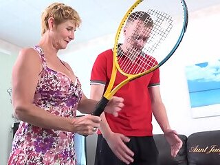 auntjudysxxx juggs yo molly bangs her tennis instructor