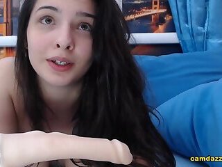 Amazing Brunette Awesome Satisfaction Live