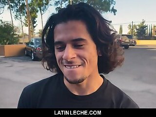 latinleche latino fanboy licks a cameraman s rod